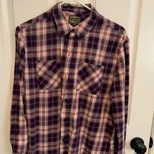 Women’s United by Blue soft plaid long sleeve button up shirt